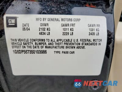 Zdjęcie 13 z 13 samochodu: 2005 CADILLAC CTS HI FEATURE V6 VIN:1G6DP567350103986 - miniatura