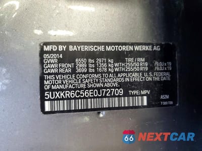 Zdjęcie 12 z 12 samochodu: 2014 BMW X5 XDRIVE50I VIN:5UXKR6C56E0J72709 - miniatura