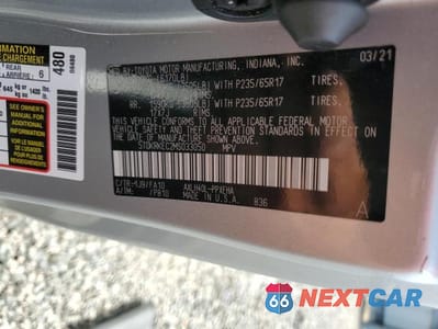 Zdjęcie 13 z 13 samochodu: 2021 TOYOTA SIENNA LE VIN:5TDKRKEC2MS033050 - miniatura