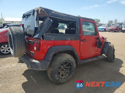 Trzecie zdjęcie samochodu z tyłu: 2012 JEEP WRANGLER SPORT VIN:1C4AJWAG3CL231252 - miniatura