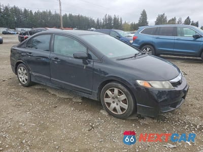 Czwarte zdjęcie samochodu z boku: 2010 HONDA CIVIC LX VIN:2HGFA1F50AH549390 - miniatura