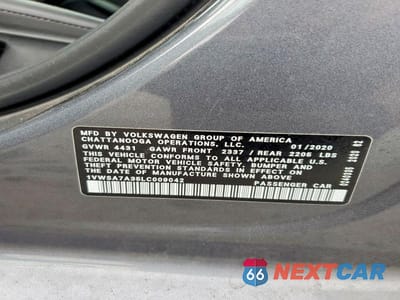 Zdjęcie 13 z 13 samochodu: 2020 VOLKSWAGEN PASSAT SE VIN:1VWSA7A35LC009042 - miniatura