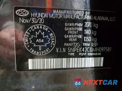 Zdjęcie 12 z 12 samochodu: 2021 HYUNDAI SONATA N LINE VIN:5NPEK4JC0MH097581 - miniatura