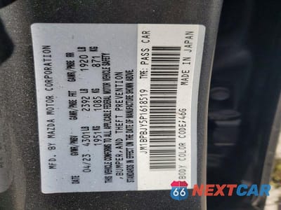 Zdjęcie 13 z 13 samochodu: 2023 MAZDA 3 VIN:JM1BPBJY5P1618519 - miniatura