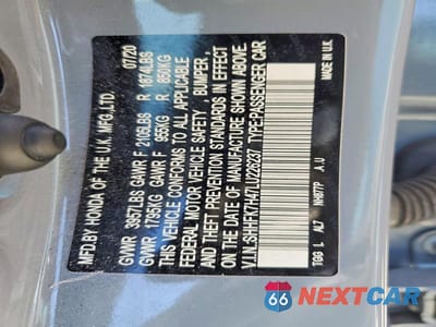 Zdjęcie 13 z 13 samochodu: 2020 HONDA CIVIC SPORT VIN:SHHFK7H47LU226237 - miniatura