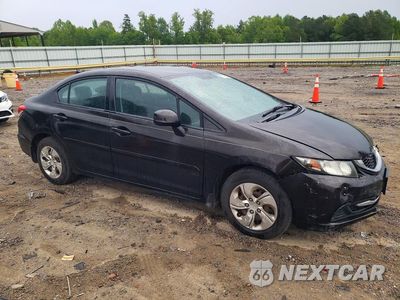 Czwarte zdjęcie samochodu z boku: 2013 HONDA CIVIC LX VIN:2HGFB2F52DH576419 - miniatura