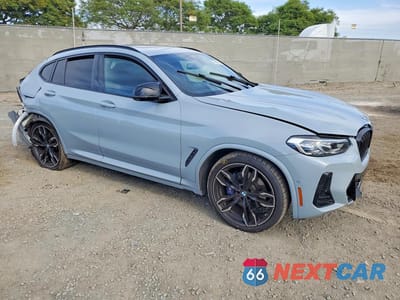 Czwarte zdjęcie samochodu z boku: 2022 BMW X4 M40I VIN:5UX43DT06N9K62800 - miniatura