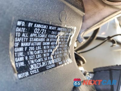 Zdjęcie 9 z 9 samochodu: 2021 KAWASAKI ZX636 K VIN:JKBZXJH11MA008393 - miniatura