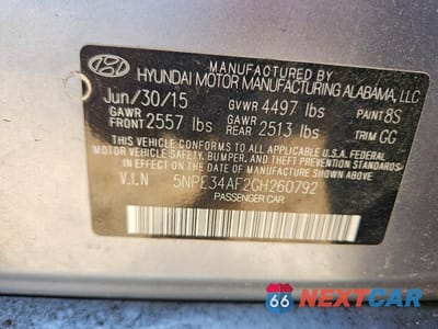Zdjęcie 13 z 13 samochodu: 2016 HYUNDAI SONATA SPORT VIN:5NPE34AF2GH260792 - miniatura