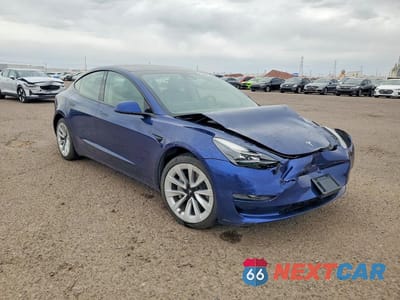 Czwarte zdjęcie samochodu z boku: 2023 TESLA MODEL 3 VIN:5YJ3E1EA4PF447318 - miniatura