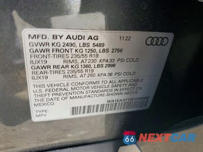 Zdjęcie 13 z 13 samochodu: 2023 AUDI Q5 PREMIUM PLUS 45 VIN:WA1EAAFY6P2065689 - miniatura