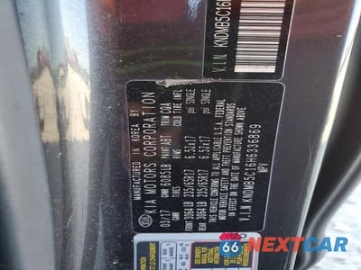 Zdjęcie 14 z 14 samochodu: 2017 KIA SEDONA LX VIN:KNDMB5C16H6336869 - miniatura