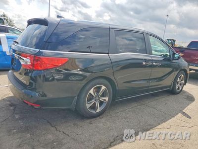 Trzecie zdjęcie samochodu z tyłu: 2019 HONDA ODYSSEY TOURING VIN:5FNRL6H83KB097968 - miniatura
