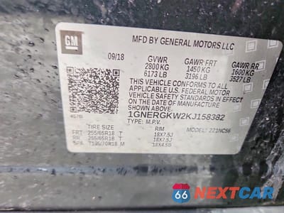 Zdjęcie 13 z 13 samochodu: 2019 CHEVROLET TRAVERSE LT VIN:1GNERGKW2KJ158382 - miniatura