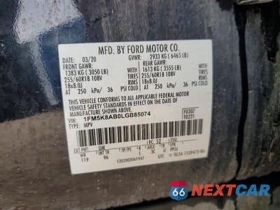 Zdjęcie 13 z 13 samochodu: 2020 FORD EXPLORER POLICE INTERCEPTOR VIN:1FM5K8AB0LGB85074 - miniatura