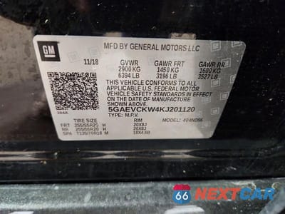 Zdjęcie 13 z 13 samochodu: 2019 BUICK ENCLAVE AVENIR VIN:5GAEVCKW4KJ201120 - miniatura