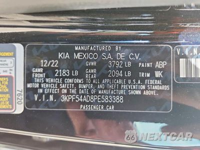 Zdjęcie 12 z 12 samochodu: 2023 KIA FORTE GT-LINE VIN:3KPF54AD8PE583388 - miniatura