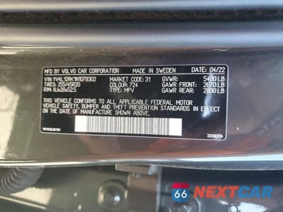 Zdjęcie 13 z 13 samochodu: 2022 VOLVO XC60 B5 MOMENTUM VIN:YV4L12RK1N1079302 - miniatura