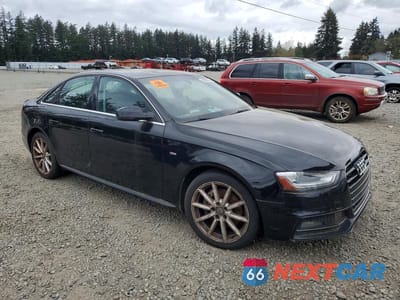 Czwarte zdjęcie samochodu z boku: 2014 AUDI A4 PREMIUM PLUS VIN:WAUEFAFL6EN043664 - miniatura
