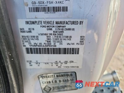 Zdjęcie 13 z 13 samochodu: 2018 FORD F650 SUPER DUTY BOX TRUCK VIN:1FDNF6DC2JDF03109 - miniatura