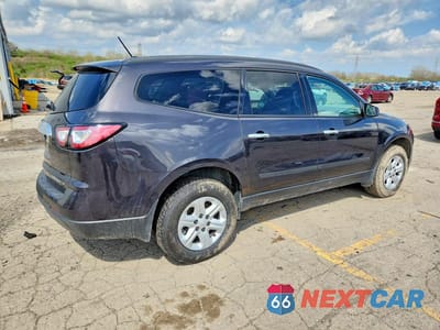 Trzecie zdjęcie samochodu z tyłu: 2014 CHEVROLET TRAVERSE LS VIN:1GNKRFKD7EJ319177 - miniatura