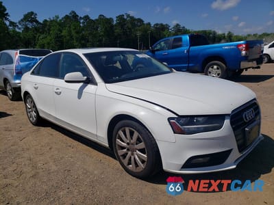 Czwarte zdjęcie samochodu z boku: 2013 AUDI A4 PREMIUM VIN:WAUAFAFL2DN016040 - miniatura