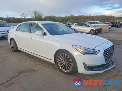 Czwarte zdjęcie samochodu z boku: 2019 GENESIS G90 ULTIMATE VIN:KMTF54JH2KU054582 - miniatura