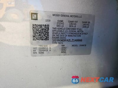 Zdjęcie 13 z 13 samochodu: 2020 CADILLAC XT5 LUXURY VIN:1GYKNBR42LZ148866 - miniatura