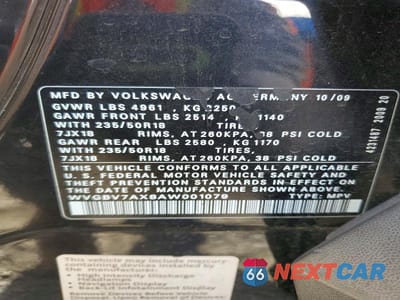 Zdjęcie 13 z 13 samochodu: 2010 VOLKSWAGEN TIGUAN SE VIN:WVGBV7AX8AW001079 - miniatura