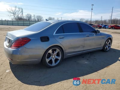 Trzecie zdjęcie samochodu z tyłu: 2014 MERCEDES-BENZ S 550 VIN:WDDUG8CB8EA051830 - miniatura