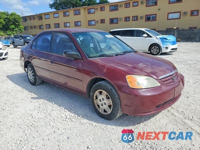 Czwarte zdjęcie samochodu z boku: 2003 HONDA CIVIC LX VIN:2HGES16543H553146 - miniatura