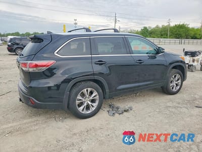 Trzecie zdjęcie samochodu z tyłu: 2015 TOYOTA HIGHLANDER XLE VIN:5TDJKRFH2FS207978 - miniatura
