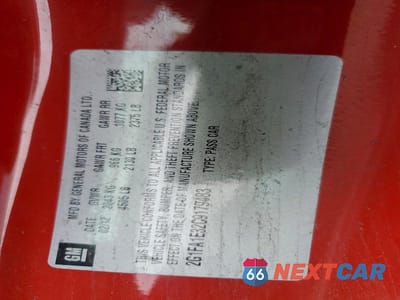 Zdjęcie 12 z 12 samochodu: 2012 CHEVROLET CAMARO LS VIN:2G1FA1E32C9179483 - miniatura