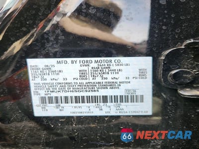 Zdjęcie 13 z 13 samochodu: 2025 FORD EXPLORER ACTIVE VIN:1FMUK7DH6SGC92585 - miniatura