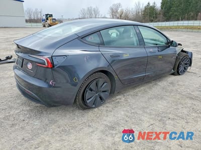 Trzecie zdjęcie samochodu z tyłu: 2025 TESLA MODEL 3 VIN:5YJ3E1EB9SF890887 - miniatura