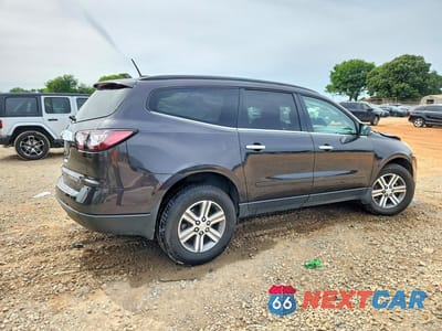 Trzecie zdjęcie samochodu z tyłu: 2016 CHEVROLET TRAVERSE LT VIN:1GNKRHKD8GJ127216 - miniatura