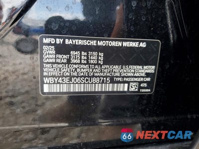 Zdjęcie 12 z 12 samochodu: 2025 BMW I7 EDRIVE50 VIN:WBY43EJ06SCU88715 - miniatura