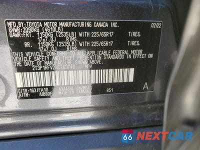 Zdjęcie 13 z 13 samochodu: 2022 TOYOTA RAV4 XLE VIN:2T3P1RFV2NC269740 - miniatura