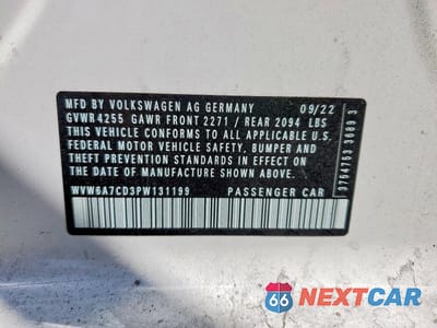 Zdjęcie 12 z 12 samochodu: 2023 VOLKSWAGEN GTI AUTOBAHN VIN:WVW6A7CD3PW131199 - miniatura
