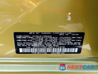 Zdjęcie 14 z 14 samochodu: 2021 SUBARU CROSSTREK LIMITED VIN:JF2GTHNC8MH275406 - miniatura