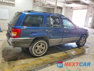 Trzecie zdjęcie samochodu z tyłu: 2000 JEEP GRAND CHEROKEE LAREDO VIN:1J4GW48S6YC154257 - miniatura