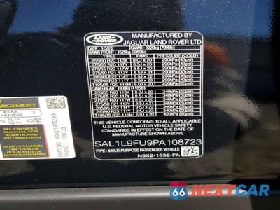 Zdjęcie 13 z 13 samochodu: 2023 LAND ROVER RANGE ROVER SPORT DYNAMIC SE VIN:SAL1L9FU9PA108723 - miniatura