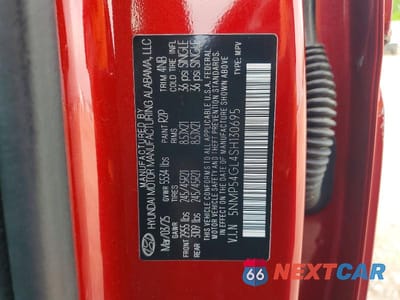 Zdjęcie 13 z 13 samochodu: 2025 HYUNDAI SANTA FE CALLIGRAPHY VIN:5NMP54GL4SH130695 - miniatura