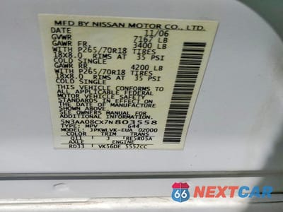 Zdjęcie 13 z 13 samochodu: 2007 INFINITI QX56 BASE VIN:5N3AA08CX7N803558 - miniatura