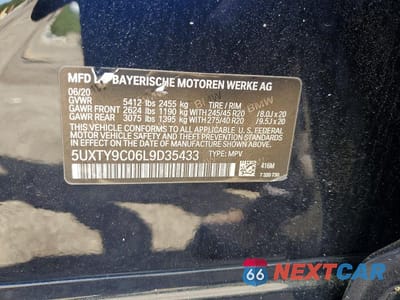 Zdjęcie 12 z 12 samochodu: 2020 BMW X3 XDRIVEM40I VIN:5UXTY9C06L9D35433 - miniatura