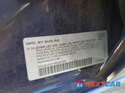 Zdjęcie 12 z 12 samochodu: 2024 AUDI A3 PREMIUM VIN:WAUAUDGY3RA091457 - miniatura