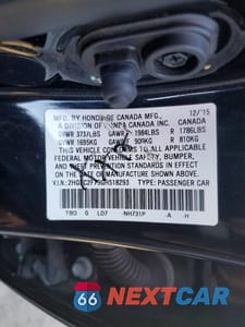 Zdjęcie 12 z 12 samochodu: 2016 HONDA CIVIC EX VIN:2HGFC2F79GH518293 - miniatura