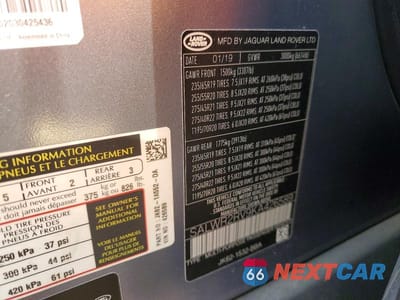 Zdjęcie 13 z 13 samochodu: 2019 LAND ROVER RANGE ROVER SPORT HSE VIN:SALWR2RV9KA426589 - miniatura
