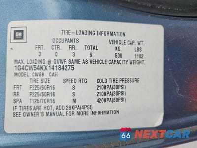 Zdjęcie 12 z 12 samochodu: 2001 BUICK PARK AVENUE VIN:1G4CW54KX14184275 - miniatura