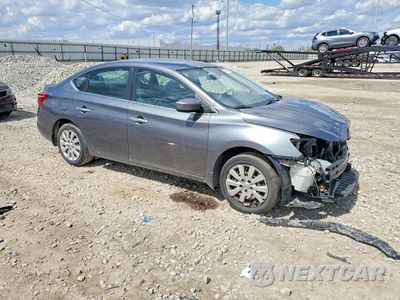 Czwarte zdjęcie samochodu z boku: 2019 NISSAN SENTRA S VIN:3N1AB7AP8KY408597 - miniatura